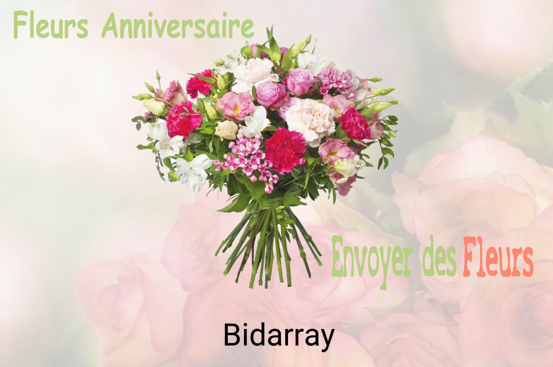Bouquet de fleurs d’anniversaire livré à Bidarray