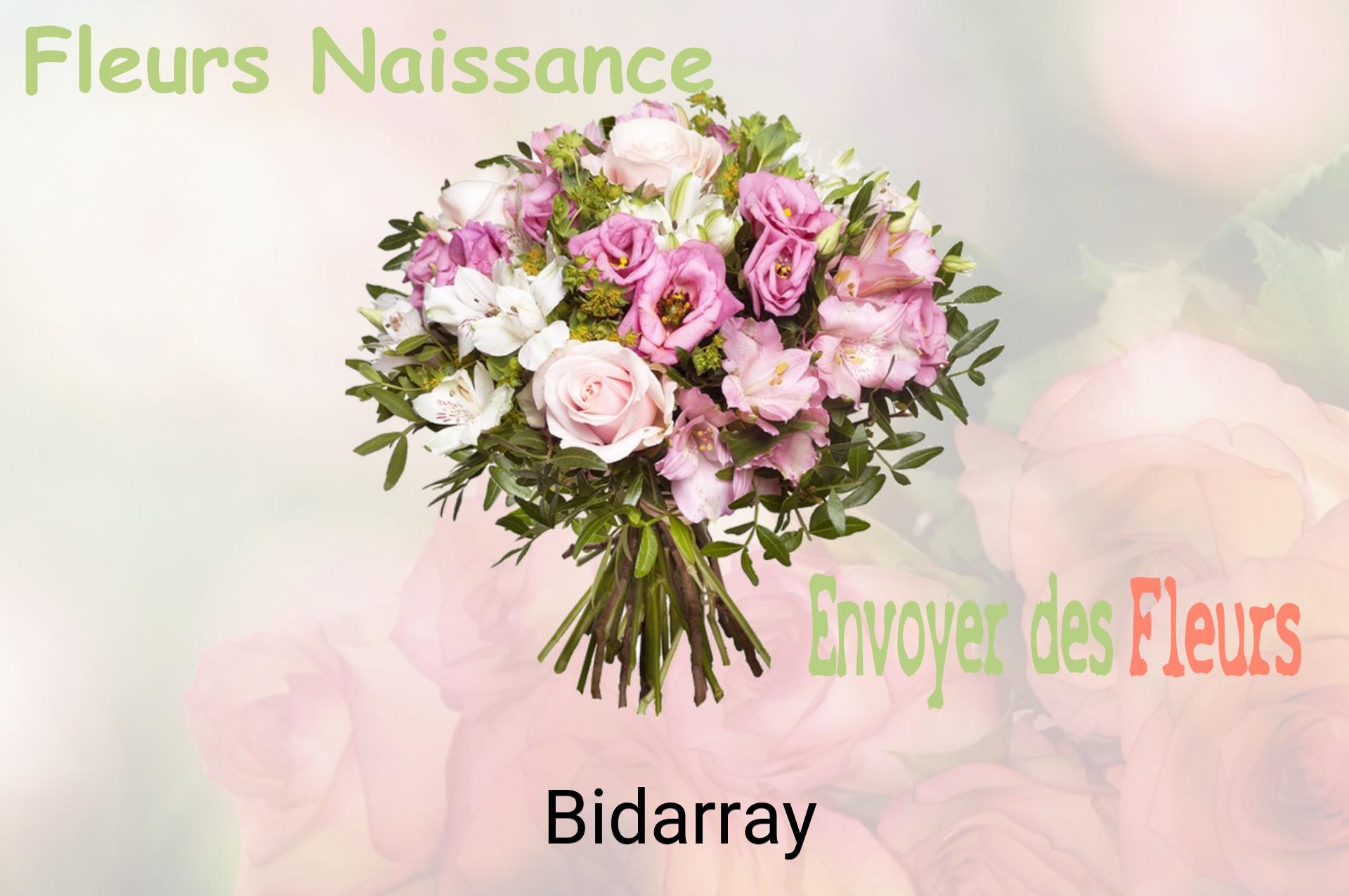 Bouquet de fleurs de naissance livré à Bidarray